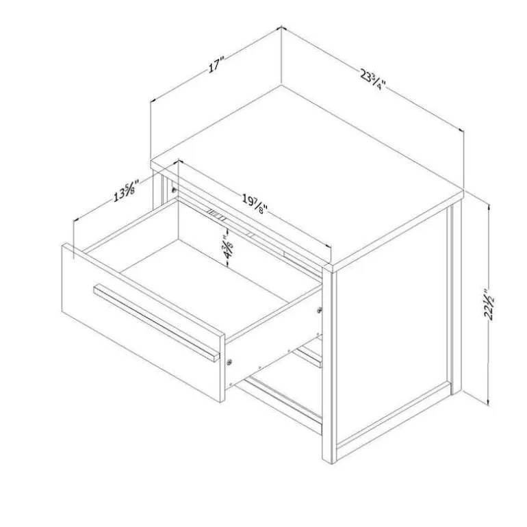 2-Drawer Nightstand - South Shore