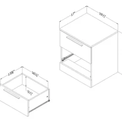 2-Drawer Nightstand - South Shore