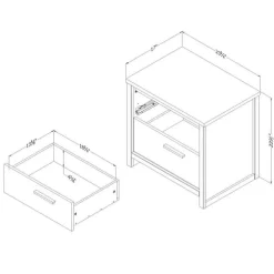 2-Drawer Nightstand - South Shore