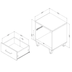1-Drawer Nightstand - South Shore