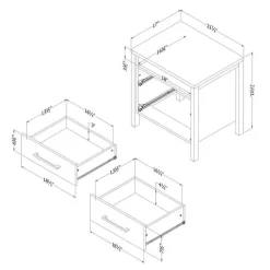 2-Drawer Nightstand - South Shore