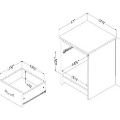 1-Drawer Nightstand - South Shore