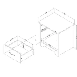 1-Drawer Nightstand - South Shore