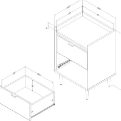 2-Drawer Nightstand - South Shore