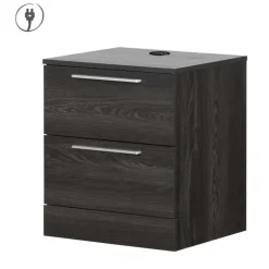 2-Drawer Nightstand with Charging Outlet - South Shore