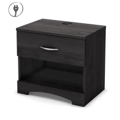 1-Drawer Nightstand with Charging Outlet - South Shore