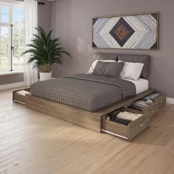 6-Drawer Storage Queen Platform Bed (60")