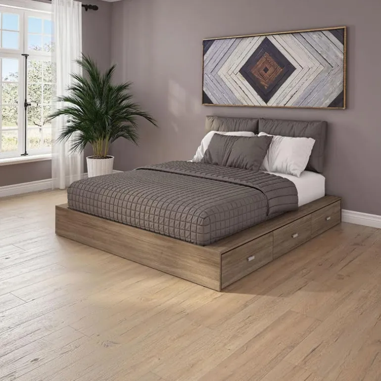6-Drawer Storage Queen Platform Bed (60")