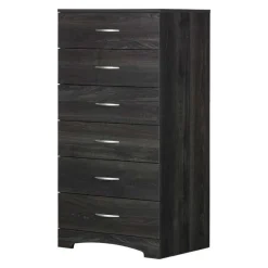 6-Drawer Tall Lingerie Chest - Rustic Style - South Shore