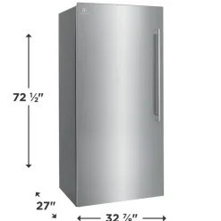 ELECTROLUX 19 Cu Ft 33 In Freezer Stainless, Vertical, 33