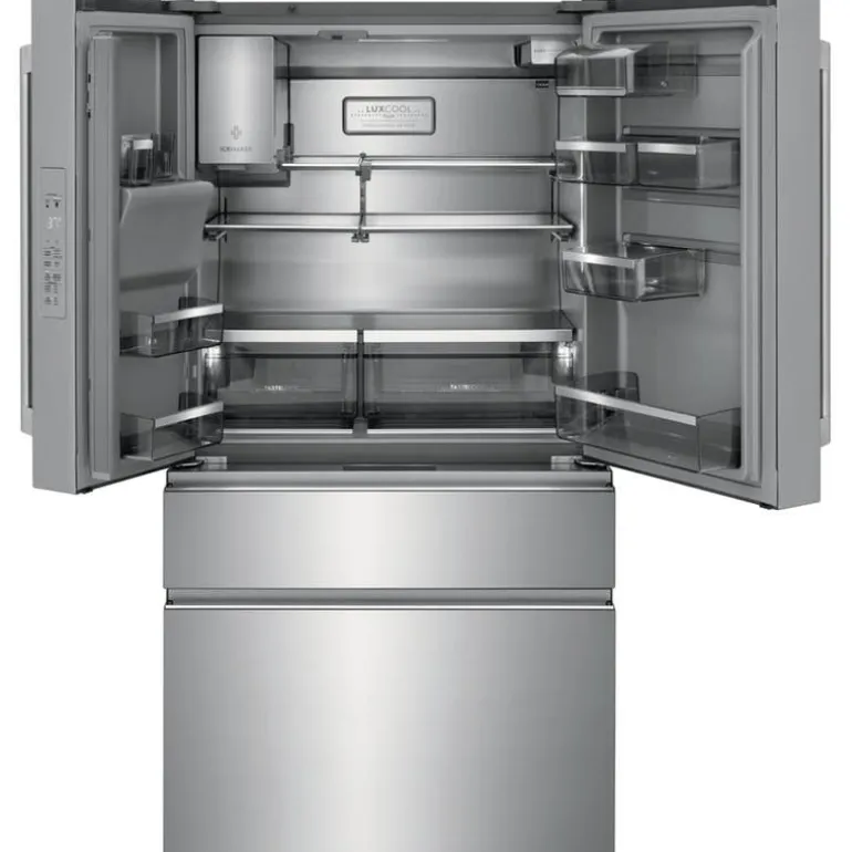 ELECTROLUX 21,8 Cu ft 36 In Refrigerator Stainless Bottom Freezer, French door - ERMC2295AS