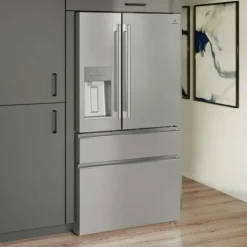 ELECTROLUX 21,8 Cu ft 36 In Refrigerator Stainless Bottom Freezer, French door - ERMC2295AS