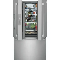 ELECTROLUX 22,6 Cu ft 36 In Refrigerator Stainless Bottom Freezer, French door - ERFC2393AS