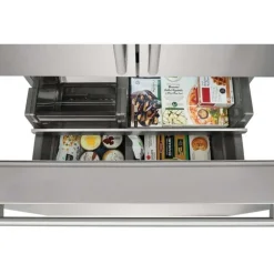 ELECTROLUX 22,6 Cu ft 36 InRefrigerator Stainless Bottom Freezer, French door - ERFG2393AS