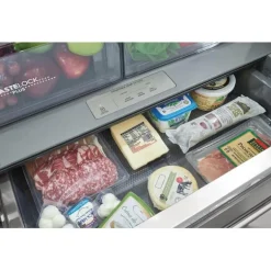 ELECTROLUX 22,6 Cu ft 36 InRefrigerator Stainless Bottom Freezer, French door - ERFG2393AS