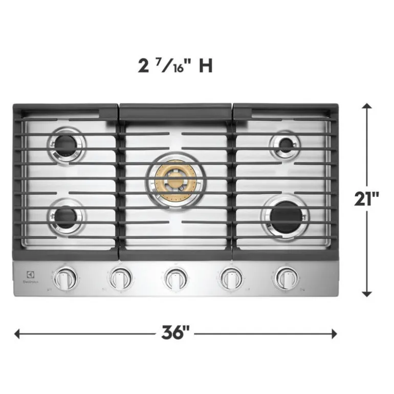 ELECTROLUX Cooktop Gas Stainless 36" Stainless - ECCG3668AS