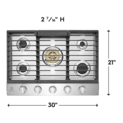 ELECTROLUX Cooktop Gas Stainless 30"    Stainless - ECCG3068AS
