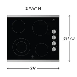 ELECTROLUX Cooktop Glass-Ceramic Stainless 24