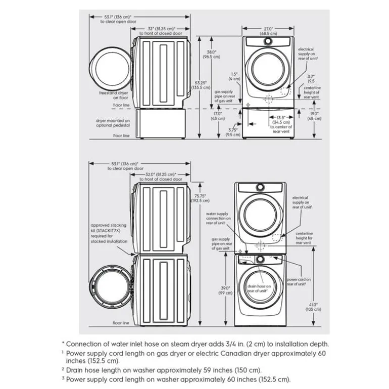ELECTROLUX Dryer Black Stainless 27" - ELFE743CAT