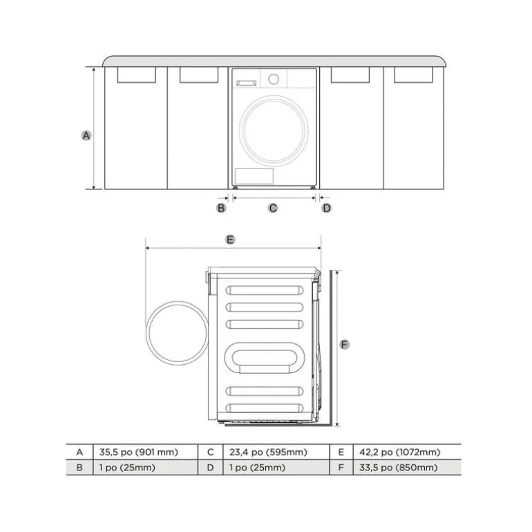 ELECTROLUX Dryer White 24" - ELFE433CAW