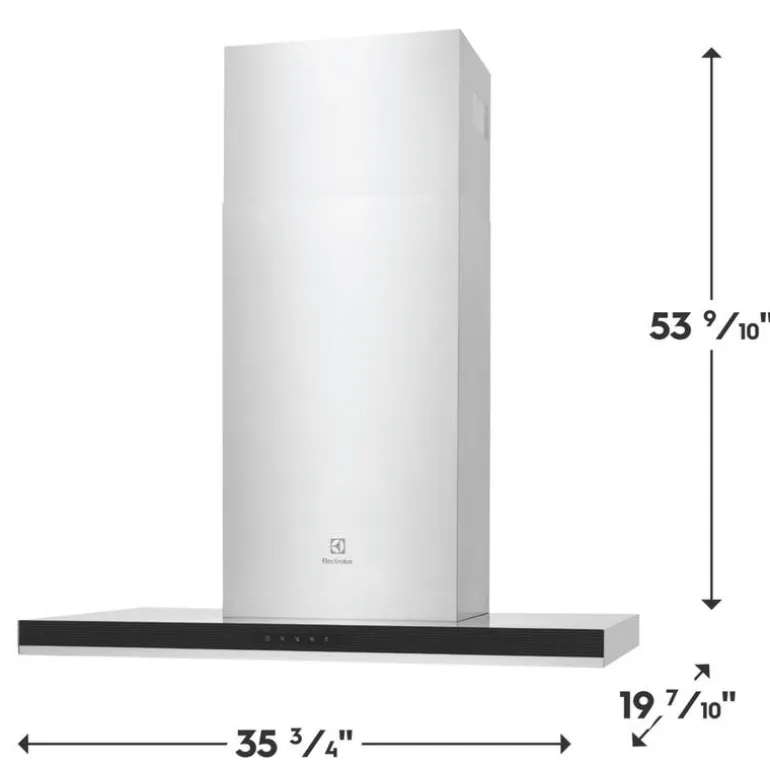 ELECTROLUX Hood Wall Mount Stainless 36" , 400 CFM - ECVW3662AS