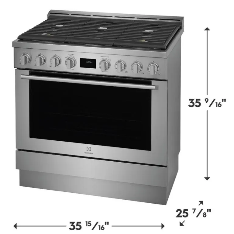 ELECTROLUX Range Stainless 36" Electric Gas - ECFG3668AS