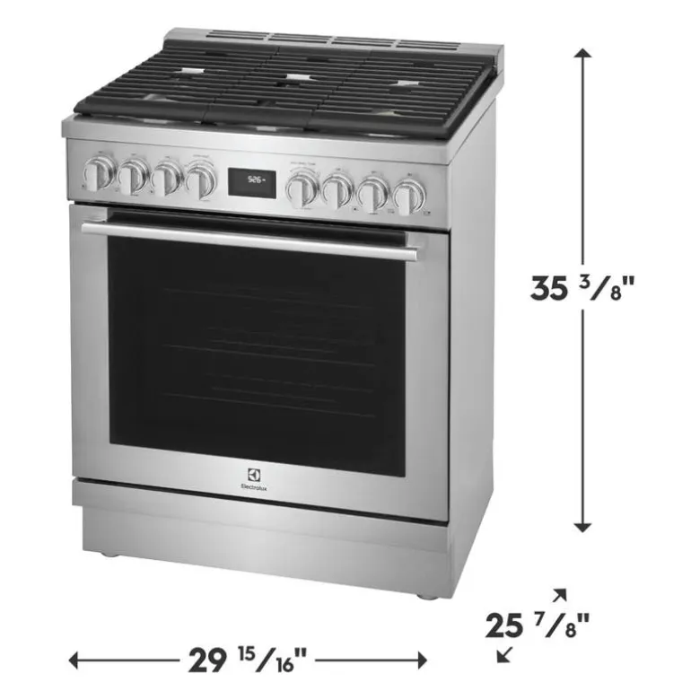 ELECTROLUX Range Stainless 30" Electric Gas - ECFD3068AS