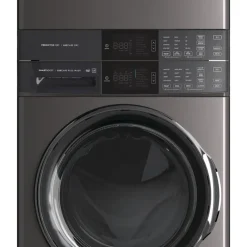 ELECTROLUX Spacemaker Laundry Tower, Black Stainless, 27
