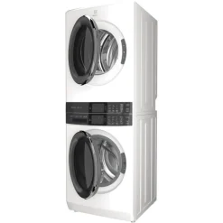 ELECTROLUX Spacemaker Laundry Tower, White, 27", Front-Load - ELTE760CAW