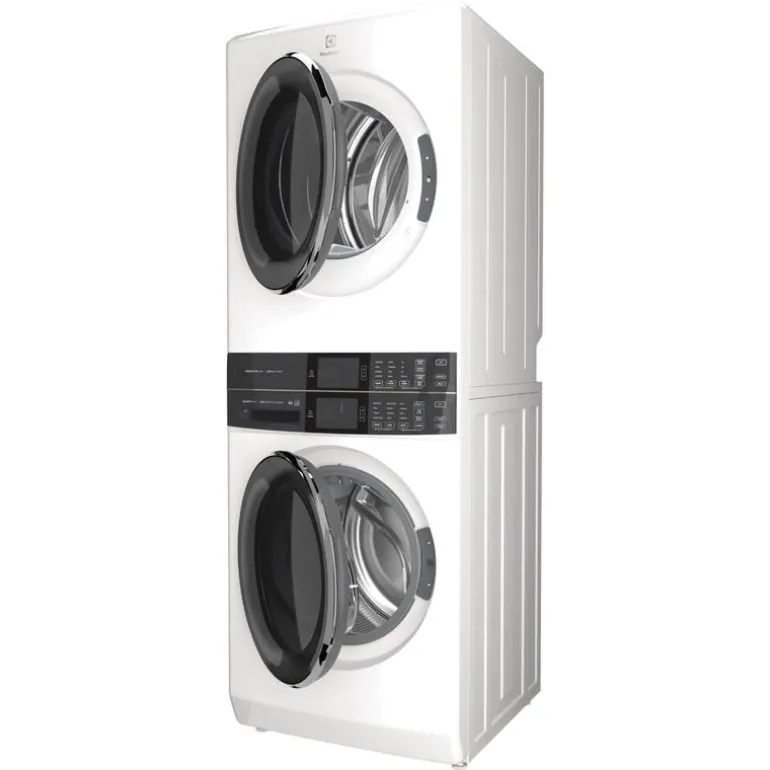 ELECTROLUX Spacemaker Laundry Tower, White, 27", Front-Load - ELTE760CAW