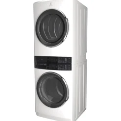 ELECTROLUX Spacemaker Laundry Tower, White, 27", Front-Load - ELTE760CAW