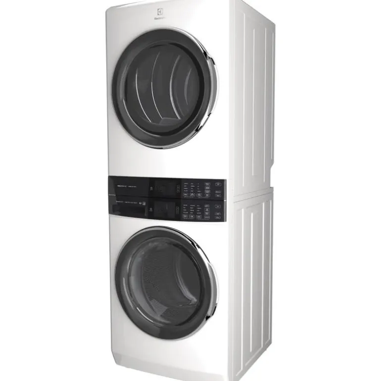 ELECTROLUX Spacemaker Laundry Tower, White, 27", Front-Load - ELTE760CAW