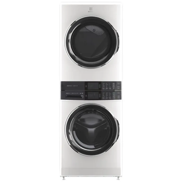 ELECTROLUX Spacemaker Laundry Tower, White, 27", Front-Load - ELTE760CAW