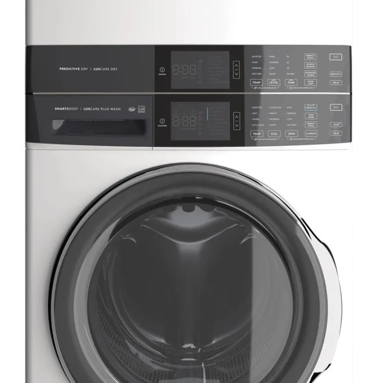 ELECTROLUX Spacemaker Laundry Tower, White, 27", Front-Load - ELTE760CAW