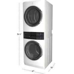 ELECTROLUX Spacemaker Laundry Tower, White, 27