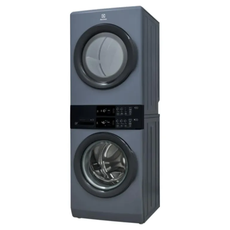 ELECTROLUX Spacemaker Laundry Tower, Denim Blue, 27", Front-Load - ELTE730CAD