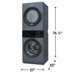 ELECTROLUX Spacemaker Laundry Tower, Denim Blue, 27