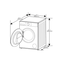 ELECTROLUX Washer Front-Load White 24" - ELFW4333AW