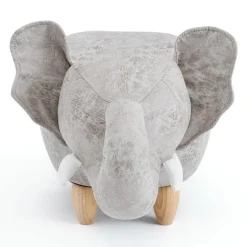 Elephant-Shaped Kids Pouf – 29.5