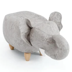Elephant-Shaped Kids Pouf – 29.5
