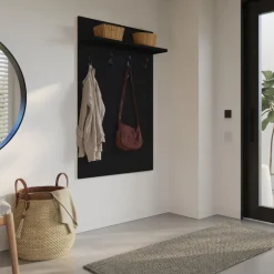 Entryway Wall-Mounted Coat Rack with Shelf