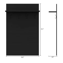 Entryway Wall-Mounted Coat Rack with Shelf