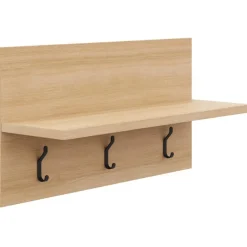 Entryway Wall-Mounted Coat Rack with Shelf