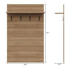 Entryway Wall-Mounted Coat Rack with Shelf