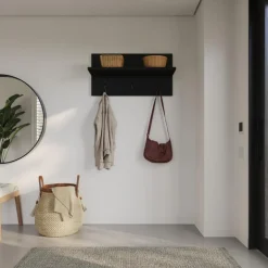 Entryway Wall-Mounted Coat Rack with Shelf