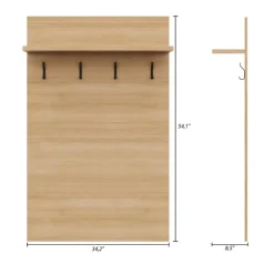 Entryway Wall-Mounted Coat Rack with Shelf