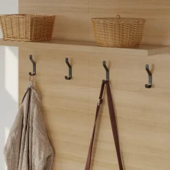 Entryway Wall-Mounted Coat Rack with Shelf