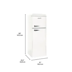 EPIC 21 In 7,5 Cu Ft Refrigerator White Top Freezer - ERR82W-1