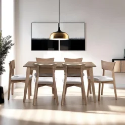 Extendable Rectangular Dining Table (48