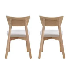 Extendable Rectangular Dining Table (54" to 70") with 4 Chairs - Greige